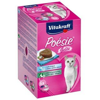 Vitakraft Poesie Yaş Mama Somonlu Geyik Etli 85 gr Kedi Maması