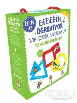 Bebeğim Öğreniyor - Tak Çıkar Kartlarım Renkler Şekiller (12 - 24 Ay)