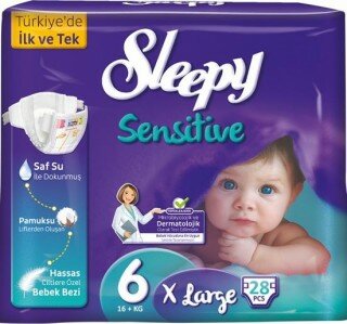 Sleepy Sensitive 6 Beden Bebek Bezi