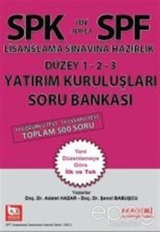 SPK Yeni Adıyla SPF Lisanslama Sınavına Hazırlık Düzey 1-2-3 Türev Yatırım Kuruluşları Soru Bankası