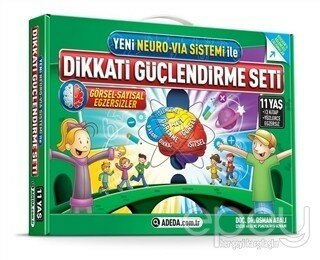 Yeni Neuro-Via Sistemi ile Dikkati Güçlendirme Seti 11 Yaş (3 Kitap)