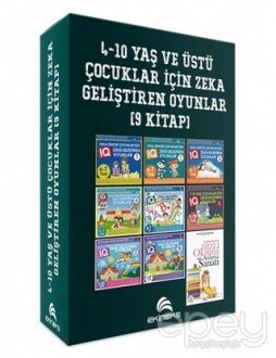 4-10 Yaş ve Üstü Çocuklar İçin Zeka Geliştiren Oyunlar (9 Kitap)