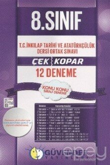 Güvender 8.Sınıf TC. Inkılap Tarihi ve Atatürkçülük Dersi Ortak Sınavı 12 Deneme 2014