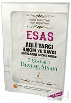 ESAS Adli Yargı Hakim ve Savcı Adaylarını Seçme Sınavı 7 Çözümlü Deneme Sınavı