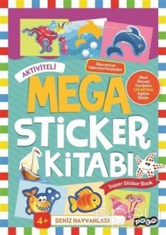 Aktiviteli Mega Sticker Kitabı - Deniz Hayvanları