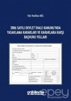 2886 Sayılı Devlet İhale Kanunu'nda Yasaklama Kararları ve Kararlara Karşı Başvuru Yolları