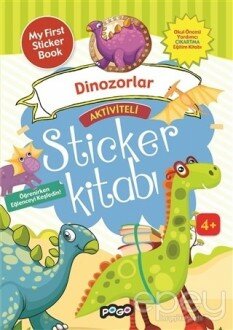 Aktiviteli Sticker Kitabı - Dinozorlar