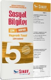 5. Sınıf Sosyal Bilgiler Çek Kopar Yaprak Test