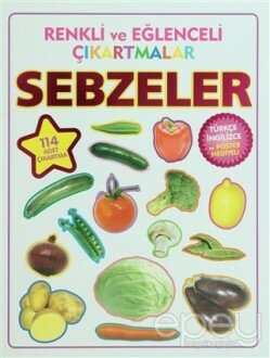 Renkli ve Eğlenceli Çıkartmalar - Sebzeler (Vegetables)