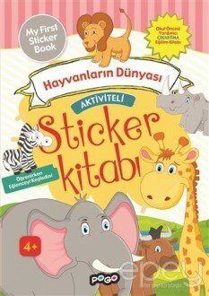 Aktiviteli Sticker Kitabı - Hayvanların Dünyası