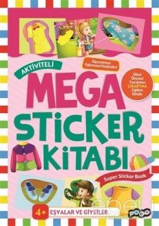 Aktiviteli Mega Sticker Kitabı - Eşyalar ve Giysiler