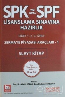 SPK Yeni Adıyla SPF Lisanslama Sınavına Hazırlık - Sermaye Piyasası Araçları - 1