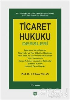 Ticaret Hukuku Dersleri