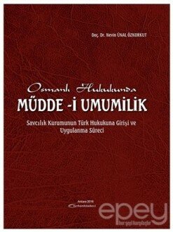 Osmanlı Hukukunda Müdde-i Umumilik