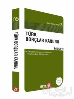 Türk Borçlar Kanunu Eylül 2019