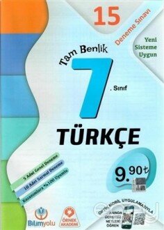 7. Sınıf Matematik Tam Benlik 15 Deneme Sınavı