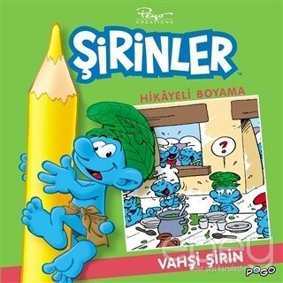 Vahşi Şirin Hikayeli Boyama - Şirinler