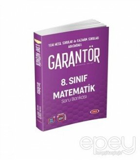 8. Sınıf Garantör Matematik Soru Bankası