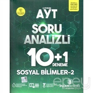 AYT Sosyal Bilimler 2 Soru Analizli 10 Artı 1 Deneme