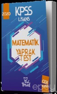 2020 KPSS Matematik Yaprak Test