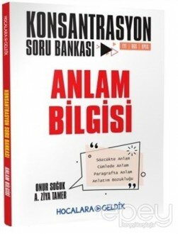 Konsantrasyon Soru Bankası Anlam Bilgisi