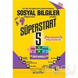 5. Sınıf Süperstart Sosyal Bilgiler Kavra Geliştir Pekiştir Süper Denemeler