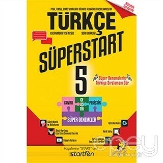 5. Sınıf Süperstart Türkçe Kavra Geliştir Pekiştir Süper Denemeler