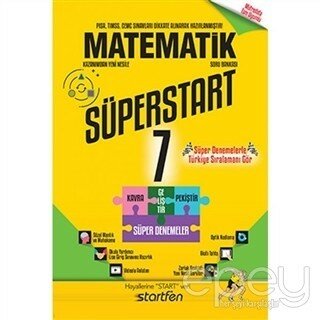 7. Sınıf Süperstart Matematik Kavra Geliştir Pekiştir Süper Denemeler