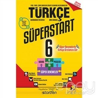 6. Sınıf Süperstart Türkçe Kavra Geliştir Pekiştir Süper Denemeler