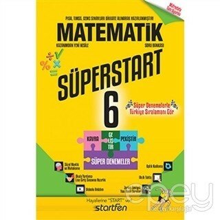 6. Sınıf Süperstart Matematik Kavra Geliştir Pekiştir Süper Denemeler