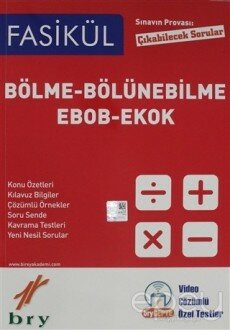 Sınavın Provası Çıkabilecek Sorular - Fasikül Bölme Bölünebilme Ebob Ekok