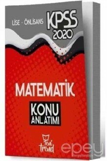 2020 KPSS Lise Önlisans Genel Yetenek Genel Kültür Matematik Konu Anlatımı