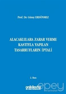 Alacaklılara Zarar Verme Kastıyla Yapılan Tasarrufların İptali