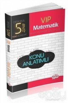 5. Sınıf VIP Matematik Konu Anlatımlı