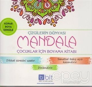 Çizgilerin Dünyası - Mandala Çocuklar İçin Boyama Kitabı