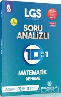 8. Sınıf LGS Matematik Soru Analizli 10 Artı 1 Deneme