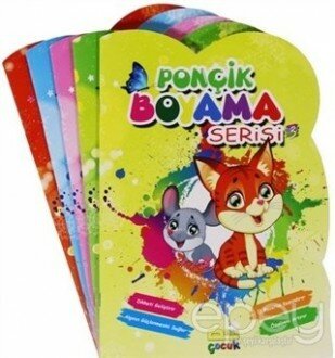 Ponçik Boyama Serisi (Şekilli Kesim, 5 Kitap Set)