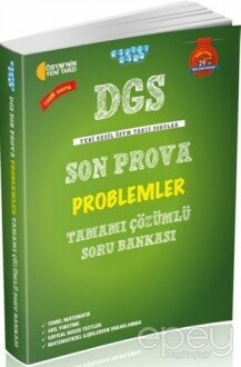 DGS Son Prova Problemler Tamamı Çözümlü Soru Bankası