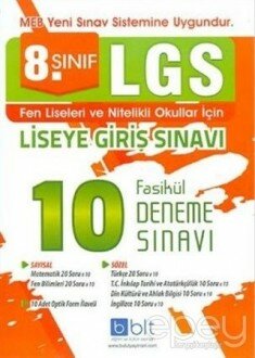 8. Sınıf LGS 10 Fasikül Deneme Sınavı