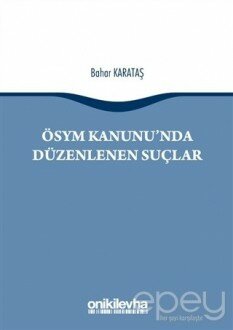 ÖSYM Kanunu'nda Düzenlenen Suçlar