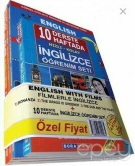 English with Films - Filmlerle 10 Haftada İngilizce Öğrenim Seti (4 Kitap + 3 DVD)