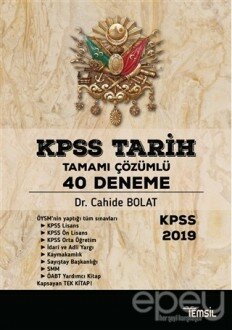 KPSS Tarih Tamamı Çözümlü 40 Deneme