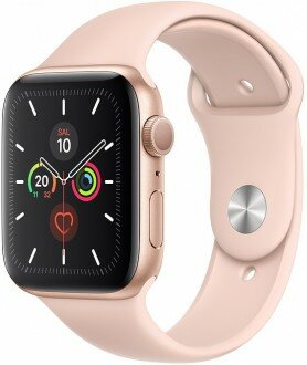 Apple Watch Series 5 (44mm) Altın Rengi Alüminyum Kasa ve Spor Kordon (44 mm)