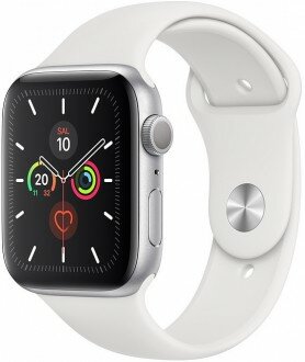 Apple Watch Series 5 (40mm) Gümüş Rengi Alüminyum Kasa ve Spor Kordon (40 mm)