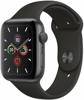 Apple Watch Series 5 (44mm) Uzay Grisi Alüminyum Kasa ve Spor Kordon (44 mm)