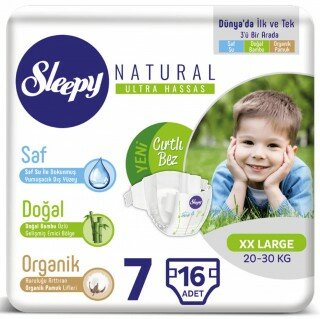 Sleepy Natural 7 Beden Bebek Bezi