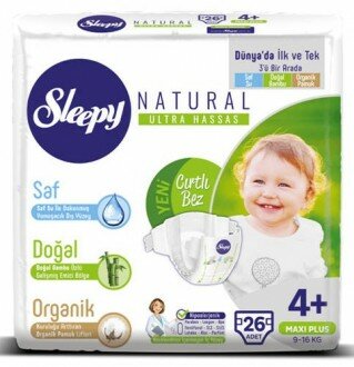 Sleepy Natural 4+ Beden Bebek Bezi