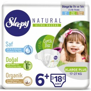 Sleepy Natural 6+ Beden Bebek Bezi