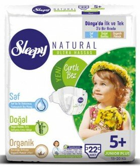 Sleepy Natural 5+ Beden Bebek Bezi