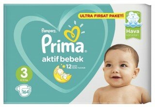 Prima Aktif Bebek 3 Beden Bebek Bezi